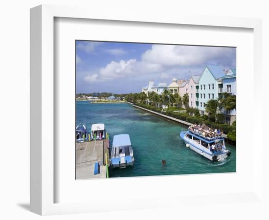 Paradise Island Ferry Terminal, Nassau City, New Providence Island, Bahamas, West Indies-Richard Cummins-Framed Photographic Print