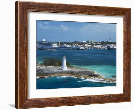 Paradise Island Lighthouse, Nassau Harbour, New Providence Island, Bahamas, West Indies-Richard Cummins-Framed Photographic Print
