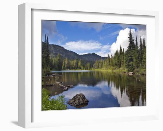 Paradise Lake in the Ten Lakes Scenic Area of the Kootenai National Forest, Montana, Usa-Chuck Haney-Framed Photographic Print