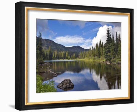 Paradise Lake in the Ten Lakes Scenic Area of the Kootenai National Forest, Montana, Usa-Chuck Haney-Framed Photographic Print