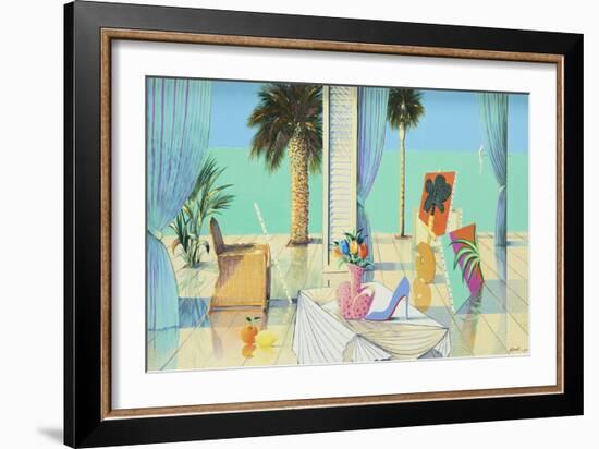 Paradise Lost ,a design for a symphony, 2020 (oil on canvas)-Andrew Hewkin-Framed Giclee Print