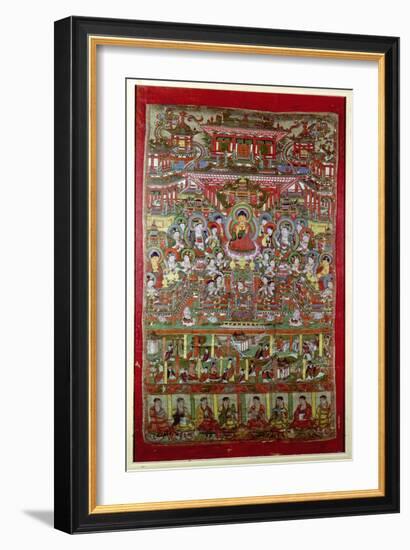 Paradise of Amitabha, from Dunhuang, Gansu Province-null-Framed Giclee Print