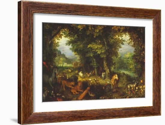 Paradise on Earth-Jan Brueghel the Elder-Framed Giclee Print