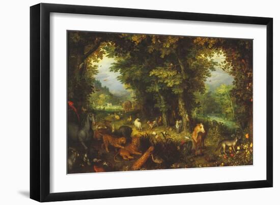 Paradise on Earth-Jan Brueghel the Elder-Framed Giclee Print