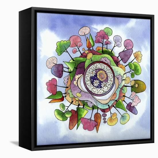 Paradise Planet-Sandra Willard-Framed Premier Image Canvas