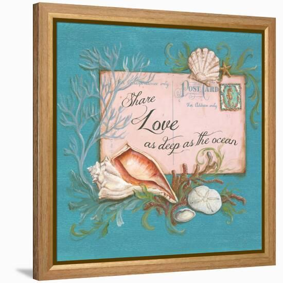 Paradise Postcards I-Kate McRostie-Framed Stretched Canvas