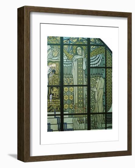 Paradise, Stained Glass Window-Kolo Moser-Framed Giclee Print