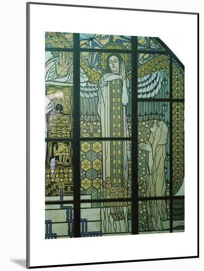 Paradise, Stained Glass Window-Kolo Moser-Mounted Giclee Print