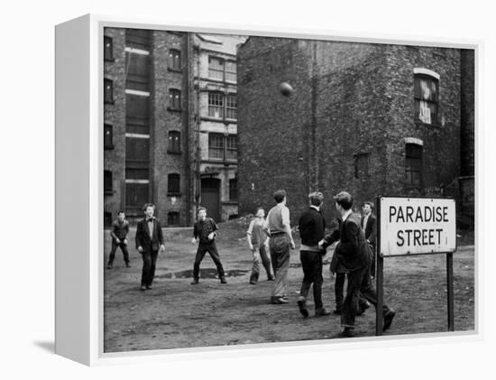 Paradise Street Football-null-Framed Premier Image Canvas