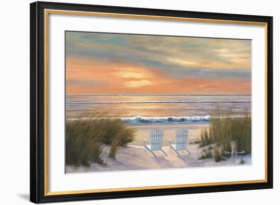 Paradise Sunset-Diane Romanello-Framed Art Print