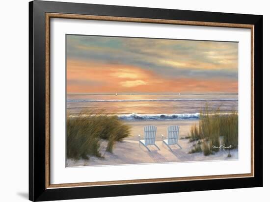 Paradise Sunset-Diane Romanello-Framed Art Print