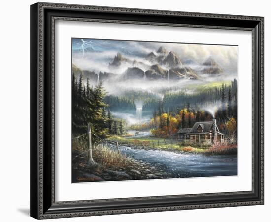 Paradise Valley-Chuck Black-Framed Giclee Print