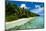Paradise White Sand Beach in Turquoise Water on Ant Atoll, Pohnpei, Micronesia, Pacific-Michael Runkel-Mounted Photographic Print