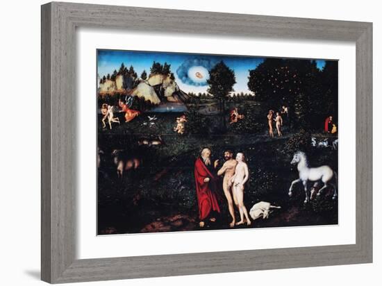 Paradise-Lucas Cranach the Elder-Framed Giclee Print