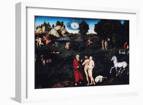 Paradise-Lucas Cranach the Elder-Framed Giclee Print