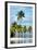 Paradisiacal Beach overlooking Downtown Miami - Florida-Philippe Hugonnard-Framed Photographic Print