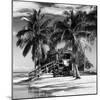 Paradisiacal Beach with a Life Guard Station - Miami - Florida-Philippe Hugonnard-Mounted Photographic Print