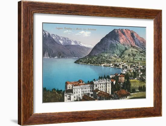 Paradiso, Lake Lugano, Switzerland-null-Framed Art Print