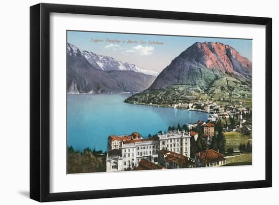 Paradiso, Lake Lugano, Switzerland-null-Framed Art Print