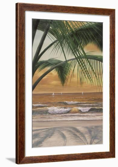 Paradiso Sunset-Diane Romanello-Framed Art Print