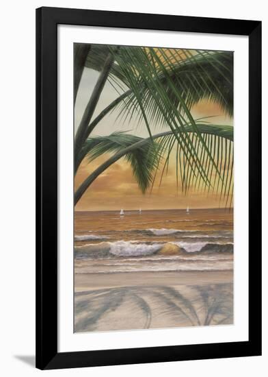 Paradiso Sunset-Diane Romanello-Framed Art Print