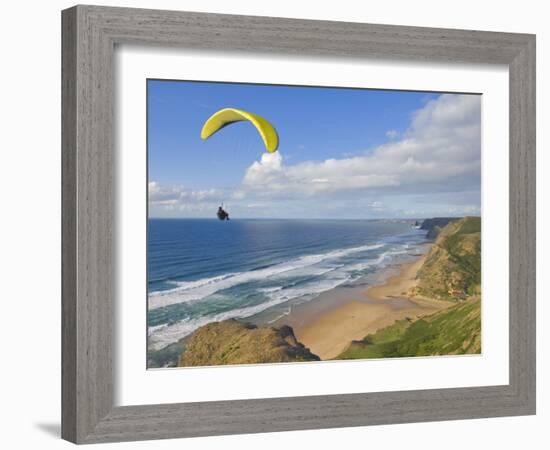 Paraglider, Costa Vincentina, Near Vila Do Bispo, Algarve, Portugal-Neale Clarke-Framed Photographic Print