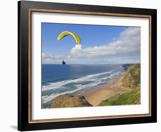 Paraglider, Costa Vincentina, Near Vila Do Bispo, Algarve, Portugal-Neale Clarke-Framed Photographic Print