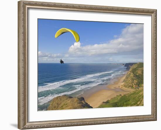 Paraglider, Costa Vincentina, Near Vila Do Bispo, Algarve, Portugal-Neale Clarke-Framed Photographic Print