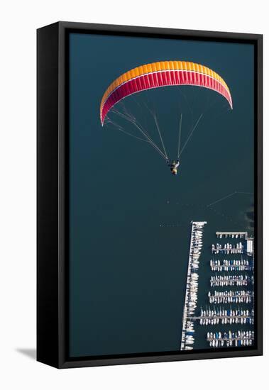 Paraglider, Flight, Paragliding, Enjoyment, Vacation-Frank Fleischmann-Framed Premier Image Canvas