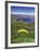 Paraglider Takes off from Treble Cone, New Zealand-David Wall-Framed Photographic Print