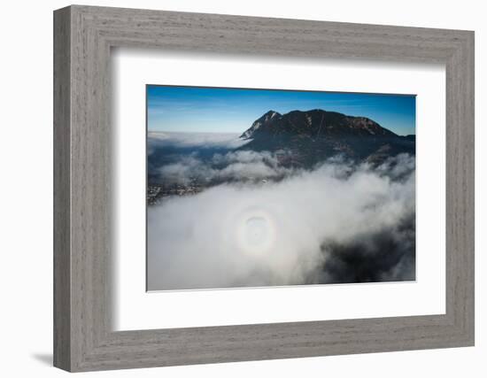 Paragliding About Garmisch-Partenkirchen, Autumn, Aerial Shots, Germany-Frank Fleischmann-Framed Photographic Print