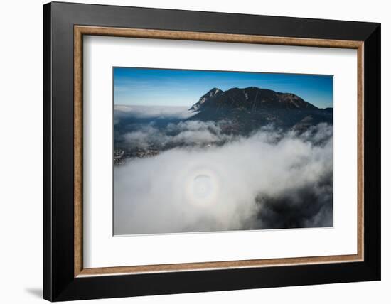 Paragliding About Garmisch-Partenkirchen, Autumn, Aerial Shots, Germany-Frank Fleischmann-Framed Photographic Print