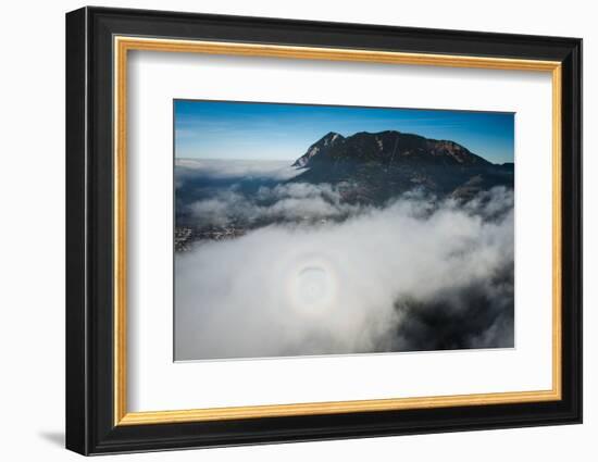 Paragliding About Garmisch-Partenkirchen, Autumn, Aerial Shots, Germany-Frank Fleischmann-Framed Photographic Print