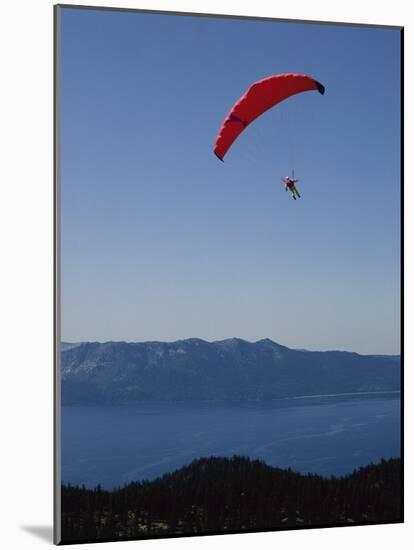 Paragliding, Lake Tahoe, California, USA-null-Mounted Photographic Print