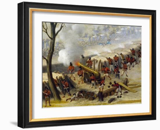 Paraguayan Artillery-Candido Lopez-Framed Giclee Print