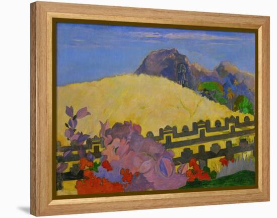 Parahi te Marae-Here is the Temple,1892 Canvas,68 x 91 cm Inv.1980-001-001.-Paul Gauguin-Framed Premier Image Canvas