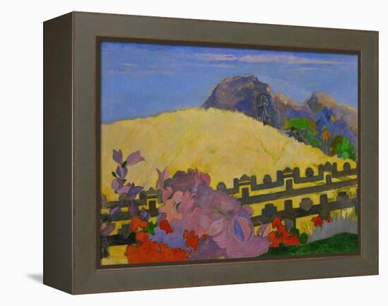 Parahi te Marae-Here is the Temple,1892 Canvas,68 x 91 cm Inv.1980-001-001.-Paul Gauguin-Framed Premier Image Canvas