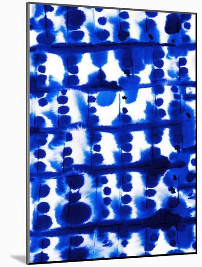 Parallel Electric Blue-Jacqueline Maldonado-Mounted Art Print