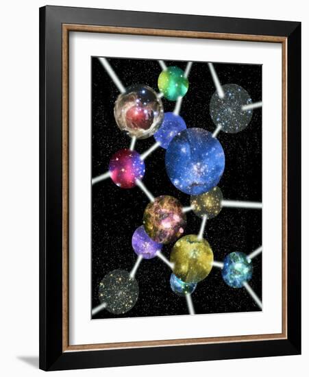 Parallel Universes, Conceptual Artwork-Victor De Schwanberg-Framed Photographic Print