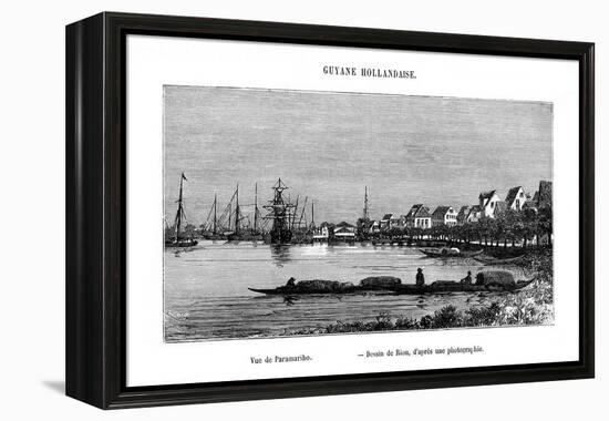 Paramaribo, Republic of Suriname, 19th Century-Edouard Riou-Framed Premier Image Canvas