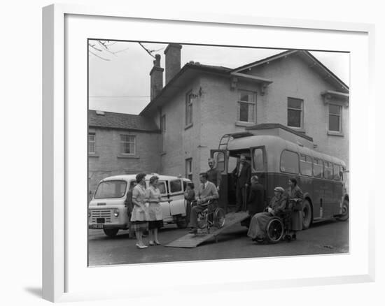 Paraplegic Bus, Pontefract, West Yorkshire, 1960-Michael Walters-Framed Photographic Print