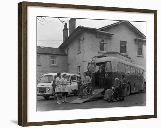 Paraplegic Bus, Pontefract, West Yorkshire, 1960-Michael Walters-Framed Photographic Print