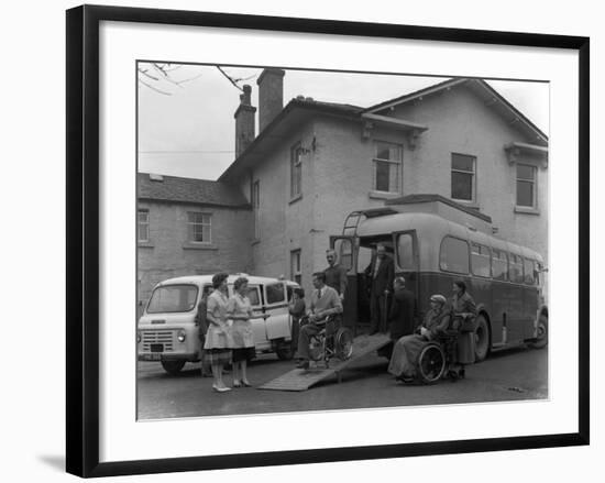 Paraplegic Bus, Pontefract, West Yorkshire, 1960-Michael Walters-Framed Photographic Print