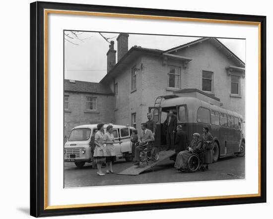 Paraplegic Bus, Pontefract, West Yorkshire, 1960-Michael Walters-Framed Photographic Print