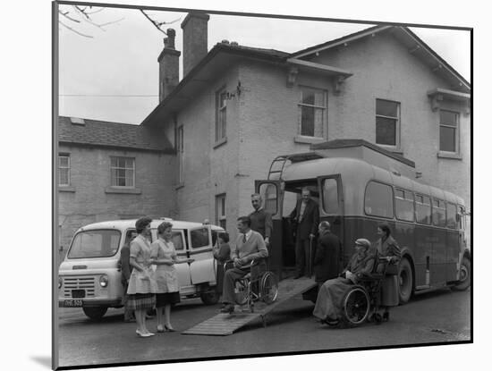 Paraplegic Bus, Pontefract, West Yorkshire, 1960-Michael Walters-Mounted Photographic Print