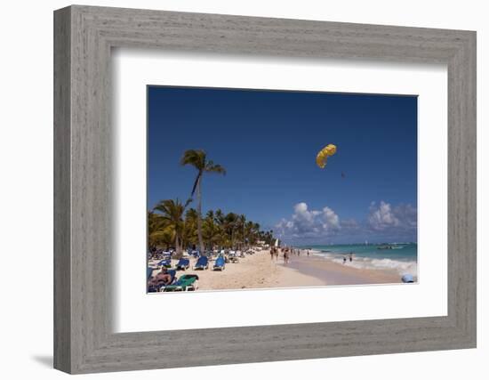 Parasailing, Bavaro, Higuey, Punta Cana, Dominican Republic-Lisa S. Engelbrecht-Framed Photographic Print