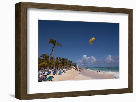 Parasailing, Bavaro, Higuey, Punta Cana, Dominican Republic-Lisa S. Engelbrecht-Framed Photographic Print