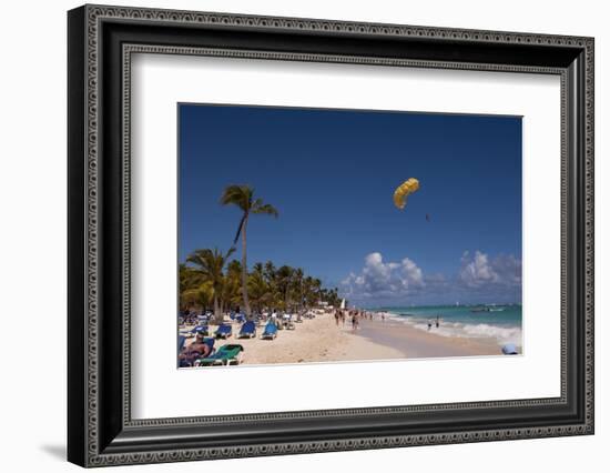 Parasailing, Bavaro, Higuey, Punta Cana, Dominican Republic-Lisa S. Engelbrecht-Framed Photographic Print