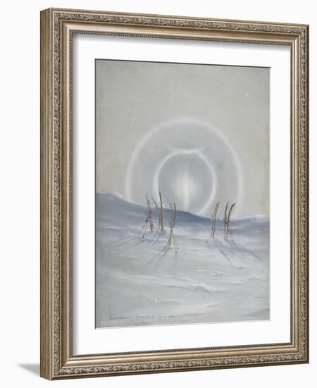 Paraselena, Cape Evans, McMurdo Sound, 9:30pm, Jan 15, 1911-Edward Adrian Wilson-Framed Giclee Print