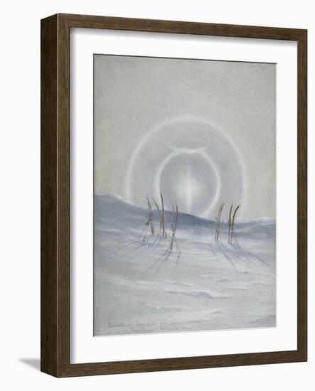 Paraselena, Cape Evans, McMurdo Sound, 9:30pm, Jan 15, 1911-Edward Adrian Wilson-Framed Giclee Print